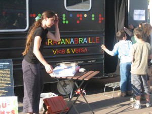 Visite de la Caravanabraille