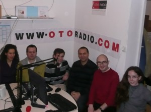 L'équipe d'otoradio (en partie) : Sylvie, Eric, Alexis, Nader, Sam et Céline (de gauche à droite)