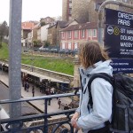 depart-meudon-lise Gare de meudon avec Lise pour notre voyage sonore