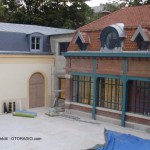 Nouvelle façade du batiment intérieur d'anis GRAS à la fin des travaux