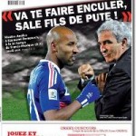 Couverture de L'équipe (samedi 19 juin 2010)